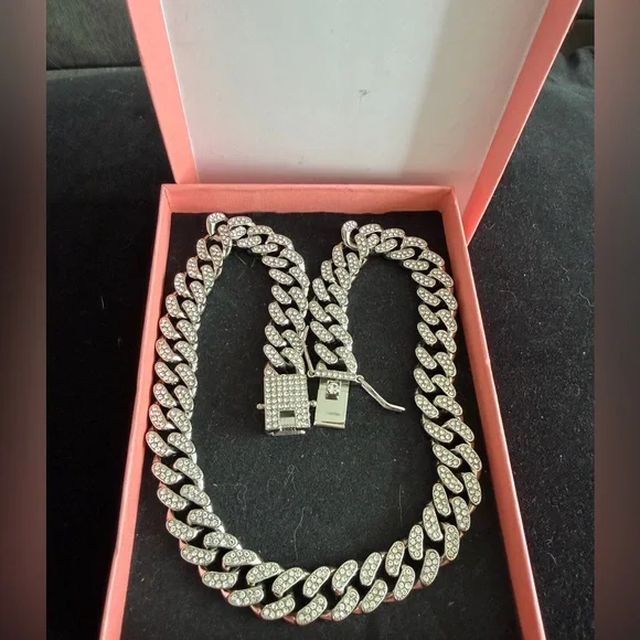 Valentine Rouge Silver Necklace - Picture 2 of 4